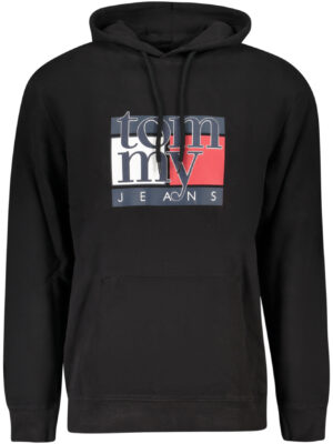 SUDADERA TOMMY HILFIGER NEGRA CON CREMALLERA PARA HOMBRE