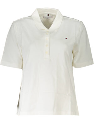 POLO TOMMY HILFIGER MANGA CORTA MUJER BLANCO