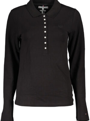 POLO MUJER MANGA LARGA TOMMY HILFIGER NEGRO