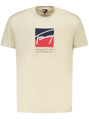 CAMISETA DE MANGA CORTA TOMMY HILFIGER PARA HOMBRE BEIGE