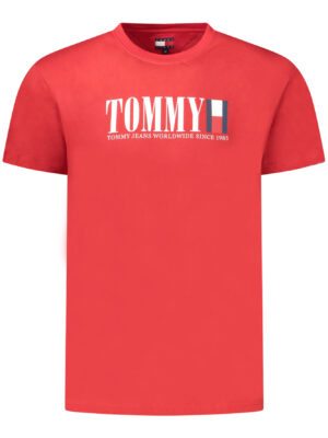 CAMISETA DE MANGA CORTA PARA HOMBRE TOMMY HILFIGER, ROJA