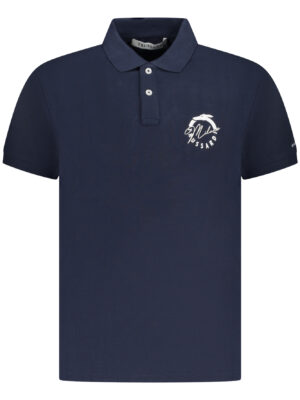 POLO TRUSSARDI MANGA CORTA HOMBRE AZUL