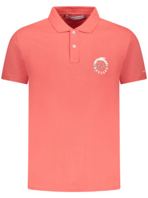 POLO TRUSSARDI MANGA CORTA HOMBRE ROSA