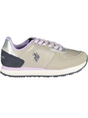 Asociación de polo estadounidense. ZAPATOS DEPORTIVOS PLATA PARA NIÑOS