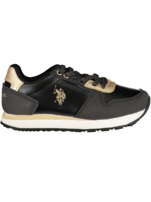 Asociación de polo estadounidense. ZAPATOS DEPORTIVOS NIÑOS NEGROS