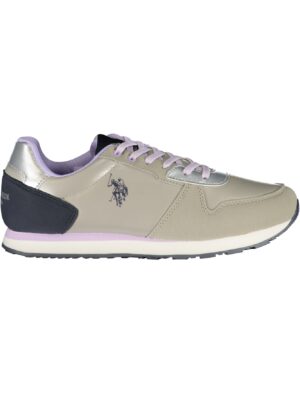 Asociación de polo estadounidense. ZAPATILLAS DEPORTIVAS MUJER PLATA