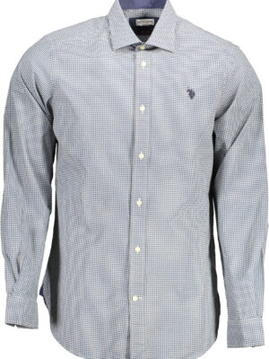 POLO US MANGA LARGA HOMBRE AZUL CLARO