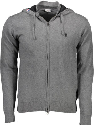 US POLO CARDIGAN HOMBRE GRIS