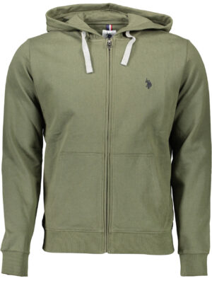 SUDADERA US POLO VERDE HOMBRE CREMALLERA