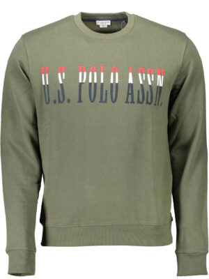 SUDADERA POLO ESTADOUNIDENSE SIN CREMALLERA PARA HOMBRE VERDE