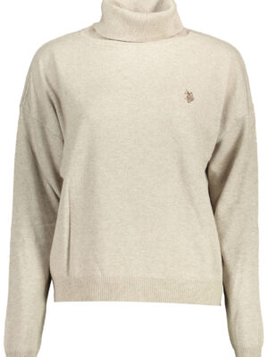 POLO BEIGE DE CUELLO ALTO PARA MUJER DE EE. UU.