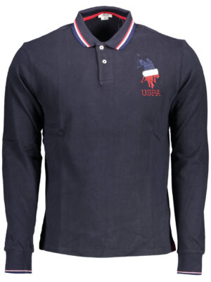POLO DE HOMBRE MANGA LARGA AZUL US POLO