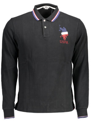 POLO US POLO HOMBRE NEGRO MANGA LARGA