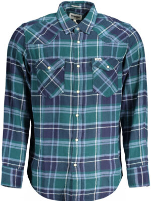 CAMISA MANGA LARGA HOMBRE WRANGLER VERDE