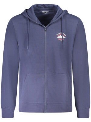 SUDADERA WRANGLER CON CREMALLERA PARA HOMBRE AZUL