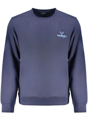 SUDADERA WRANGLER HOMBRE AZUL SIN CREMALLERA