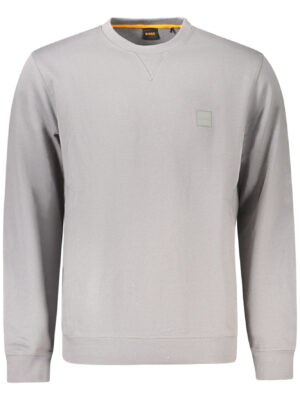 SUDADERA GRIS CON CREMALLERA BOSS PARA HOMBRE