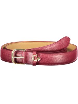 CINTURÓN DE CUERO MORADO PARA MUJER COCCINELLE