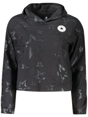 Camiseta de manga larga Converse para niña, negra