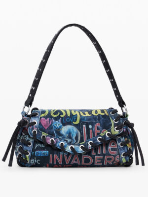 BOLSO AZUL DE MUJER DESIGUAL