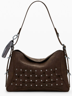 BOLSO MARRÓN DE MUJER DESIGUAL