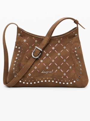 BOLSO MARRÓN DE MUJER DESIGUAL