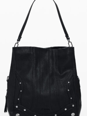 BOLSO NEGRO DE MUJER DESIGUAL