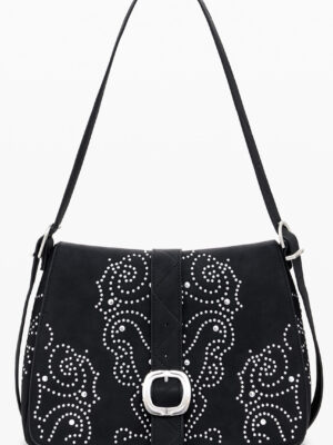 BOLSO NEGRO DE MUJER DESIGUAL