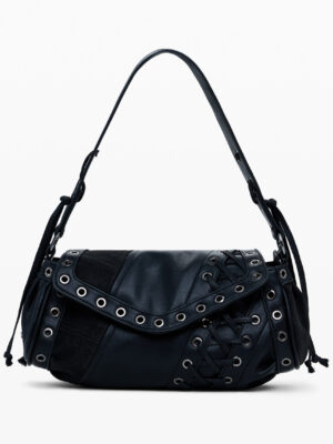 BOLSO NEGRO DE MUJER DESIGUAL