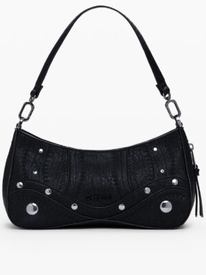 BOLSO NEGRO DE MUJER DESIGUAL
