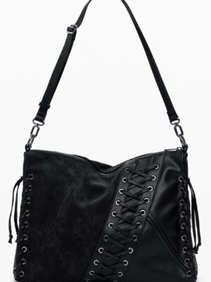 BOLSO NEGRO DE MUJER DESIGUAL