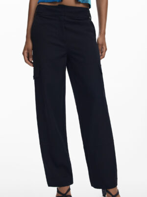 PANTALONES NEGROS DE MUJER DESIGUAL