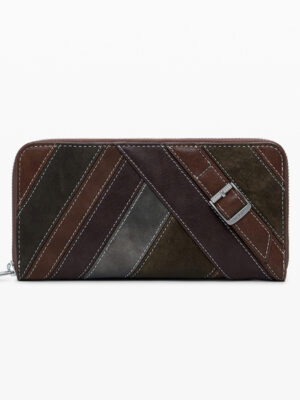 CARTERA MARRÓN DE MUJER DESIGUAL