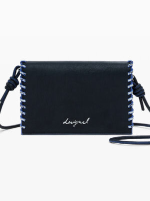 CARTERA NEGRA DE MUJER DESIGUAL