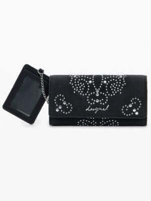 CARTERA NEGRA DE MUJER DESIGUAL