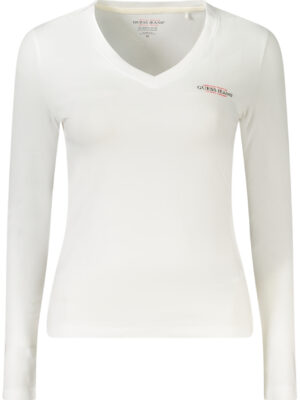 CAMISETA DE MANGA LARGA PARA MUJER GUESS JEANS BLANCA
