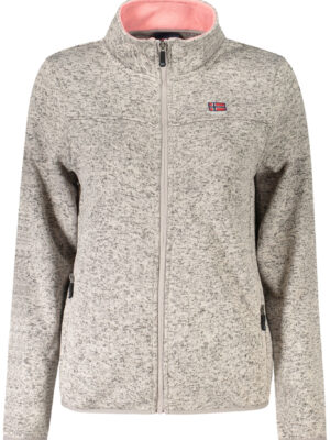 NORUEGA 1963 SUDADERA BEIGE CON CREMALLERA PARA MUJER