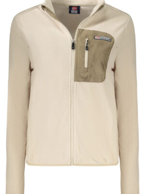 NORUEGA 1963 SUDADERA BEIGE CON CREMALLERA PARA MUJER