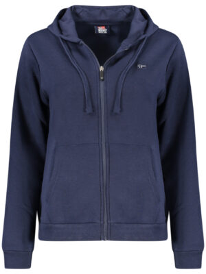 SUDADERA AZUL CON CREMALLERA PARA MUJER NORUEGA 1963
