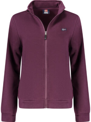 SUDADERA CON CREMALLERA MORADA PARA MUJER NORWAY 1963