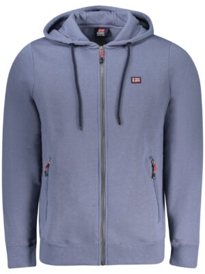 SUDADERA AZUL CON CREMALLERA PARA HOMBRE NORWAY 1963