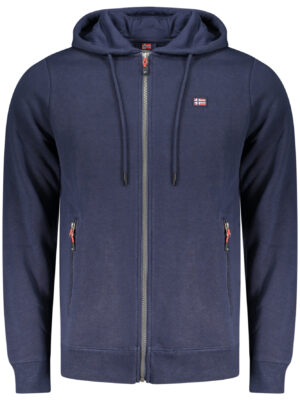 SUDADERA AZUL CON CREMALLERA PARA HOMBRE NORWAY 1963