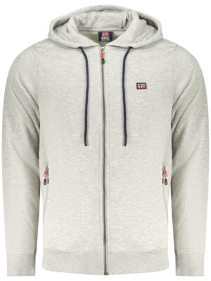SUDADERA GRIS CON CREMALLERA PARA HOMBRE NORWAY 1963