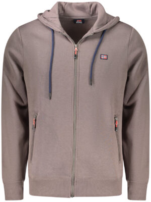 NORUEGA 1963 SUDADERA MARRÓN CON CREMALLERA PARA HOMBRE