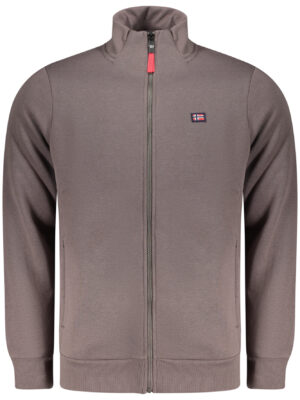 NORUEGA 1963 SUDADERA MARRÓN CON CREMALLERA PARA HOMBRE