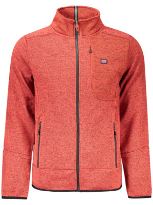 NORUEGA 1963 SUDADERA ROJA CON CREMALLERA PARA HOMBRE