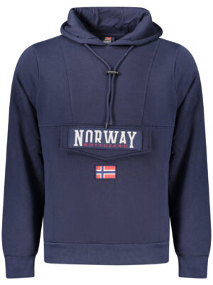 SUDADERA AZUL CON CREMALLERA PARA HOMBRE NORWAY 1963