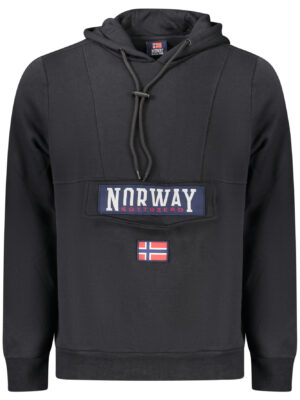 NORUEGA 1963 SUDADERA NEGRA CON CREMALLERA PARA HOMBRE