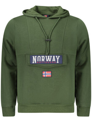 SUDADERA CON CREMALLERA PARA HOMBRE, VERDE, NORUEGA 1963