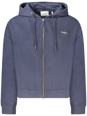 SUDADERA AZUL CON CREMALLERA DE MUJER PEPE JEANS